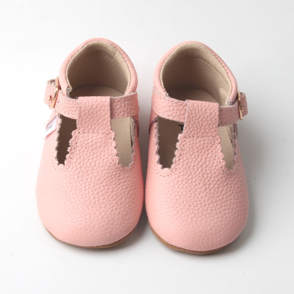 Starbie Baby Mary Janes Pink Baby Shoes Toddler shoes leather shoes dress shoes